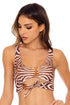 Luli Fama Safari Dreams REVERSIBLE TIE FRONT TANK TOP
